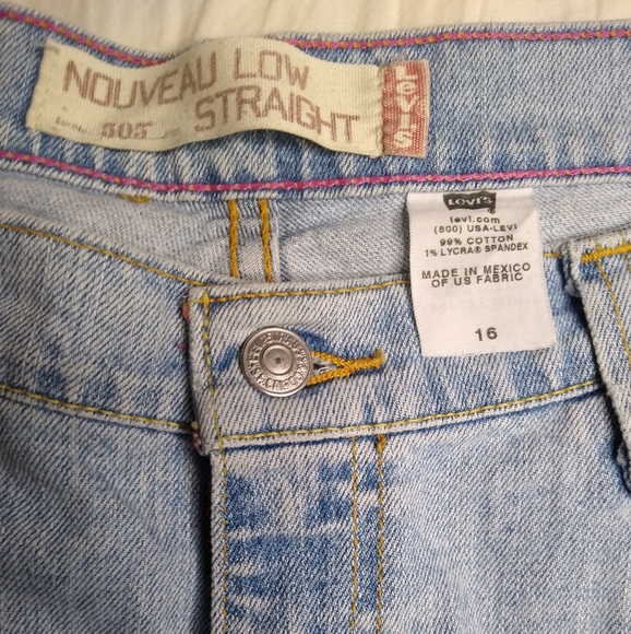 Levi's 505 Nouveau Low Straight Sz. 16 - Picture 4 of 4
